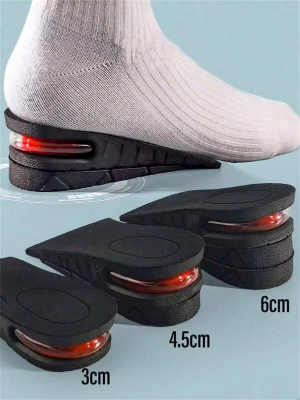 Unisex Invisible Height Increasing Insoles, Shock-Absorbing Foot Comfort Insoles, Back To School Supplies, Women Shoes & Boots Accessories, Suitable For Outdoor, Sports, Travel, Home, Office, School And Other Occasions