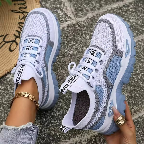 Women's Retro Casual Sneakers, Lace Up Low Top Walking Shoes, Comfortable Flat Athletic Footwear For Daily Wear, Travel, Shopping And Campus Use